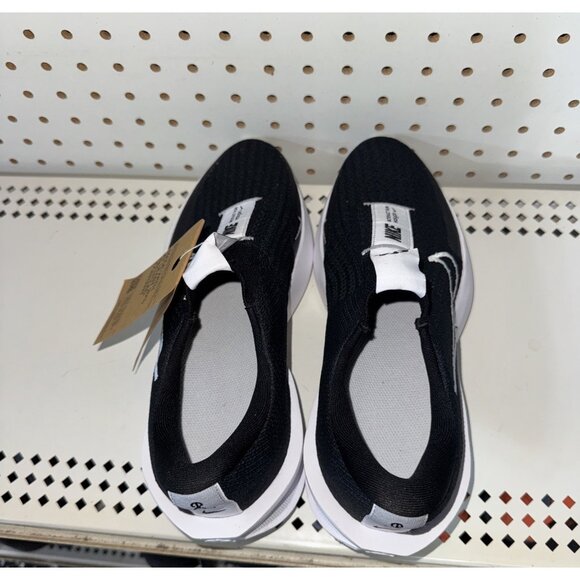 Nike Interact Run EasyOn Mens Athletic Slip On Running Shoes Size 8 Black White - Picture 2 of 8